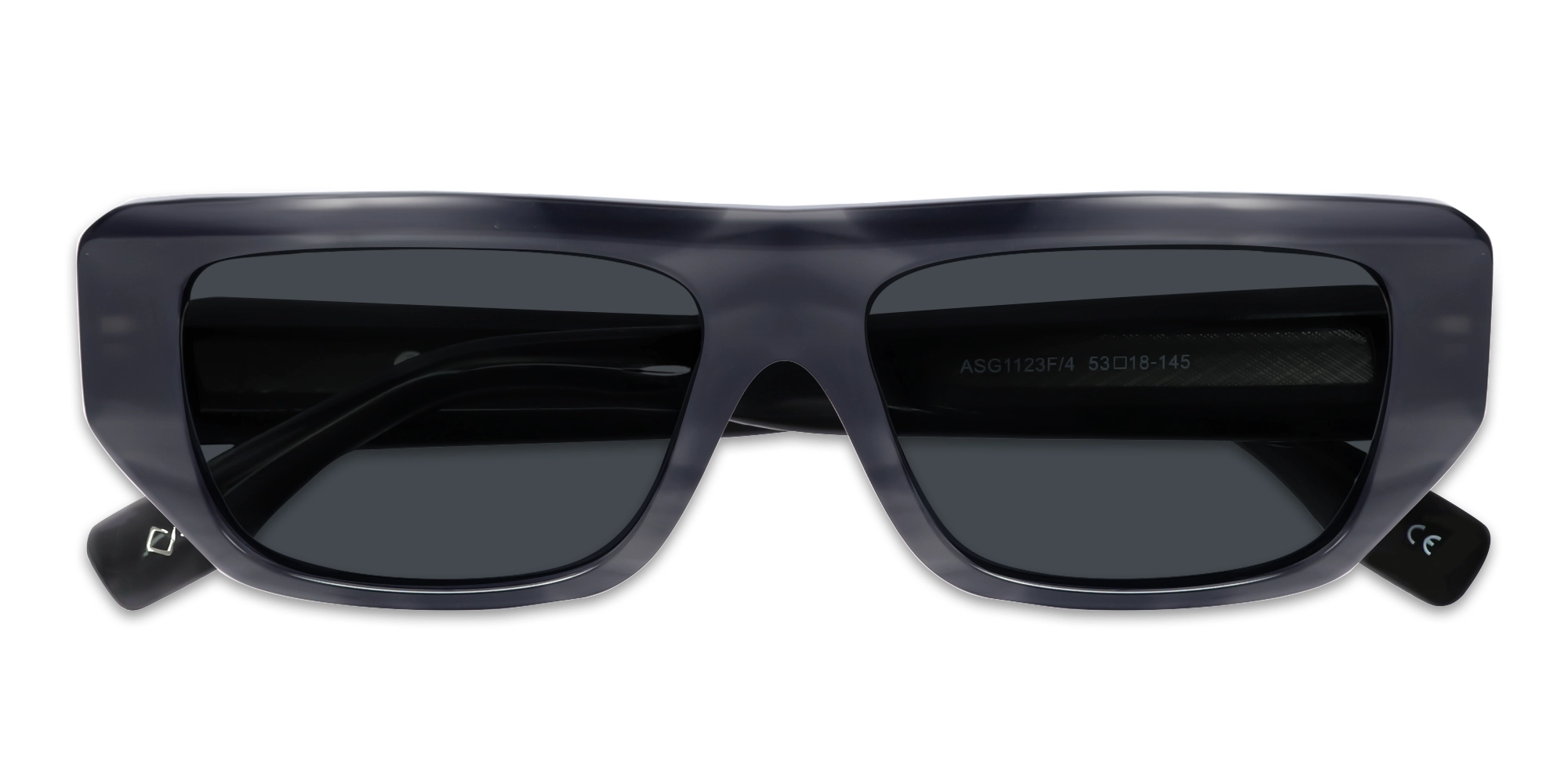 Acacia Grey Marble Flat Top Sunglasses 6