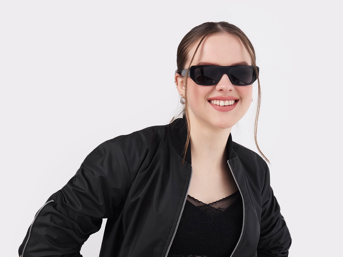 Acacia Grey Marble Flat Top Sunglasses 51