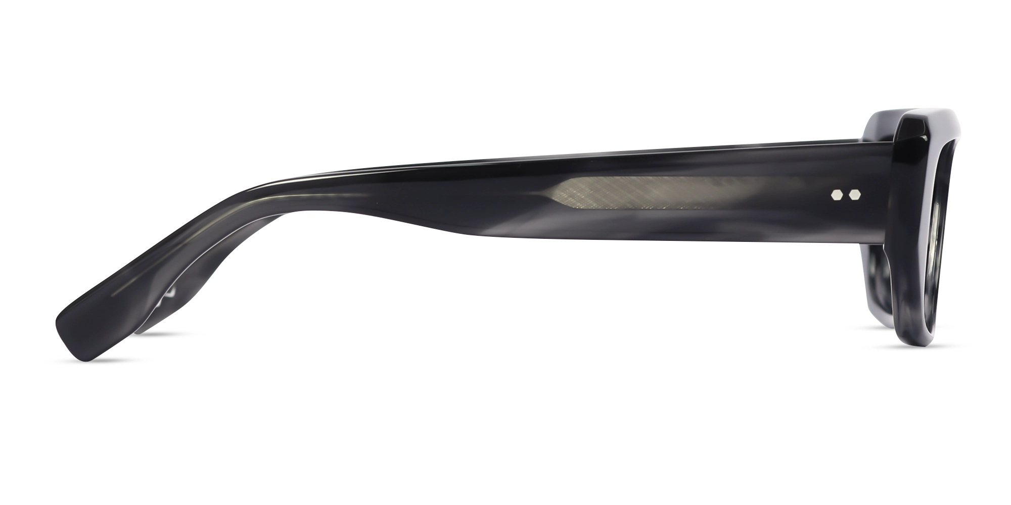 Acacia Grey Marble Rectangle Glasses