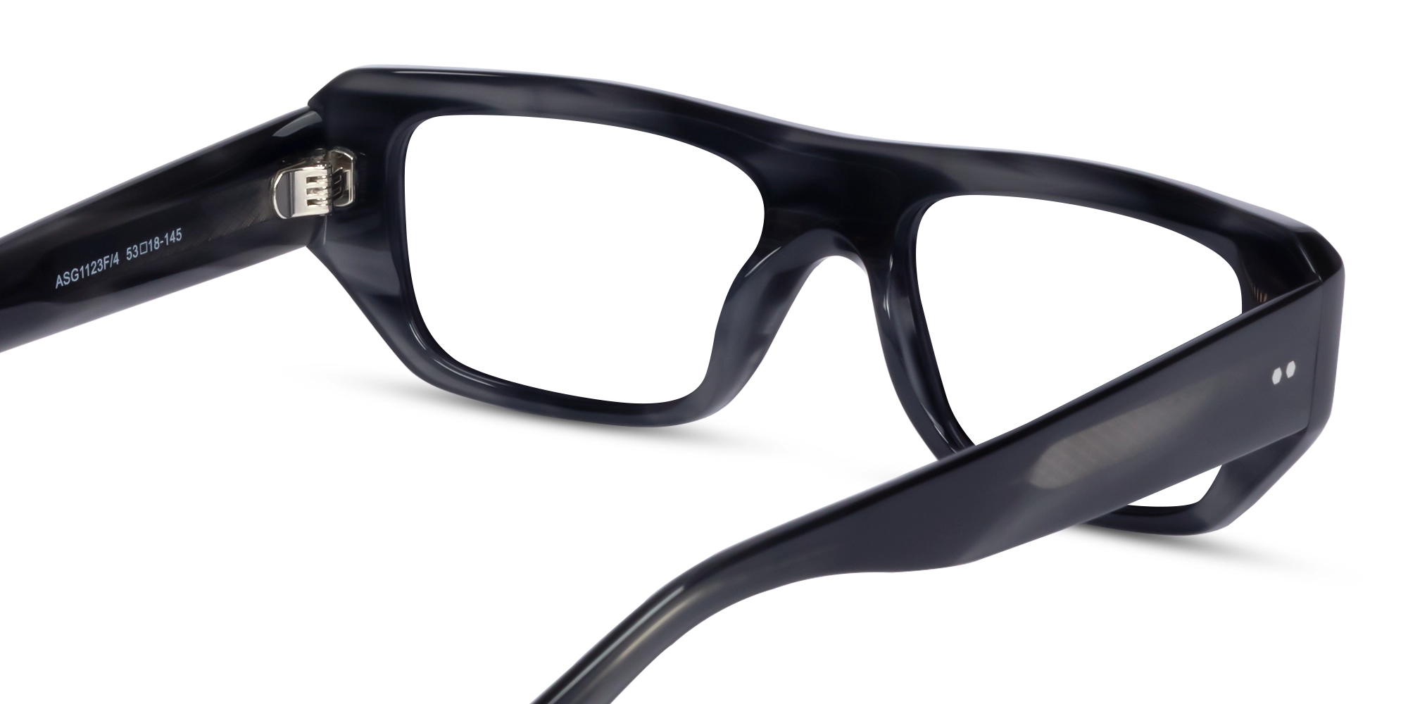 Acacia Grey Marble Rectangle Glasses