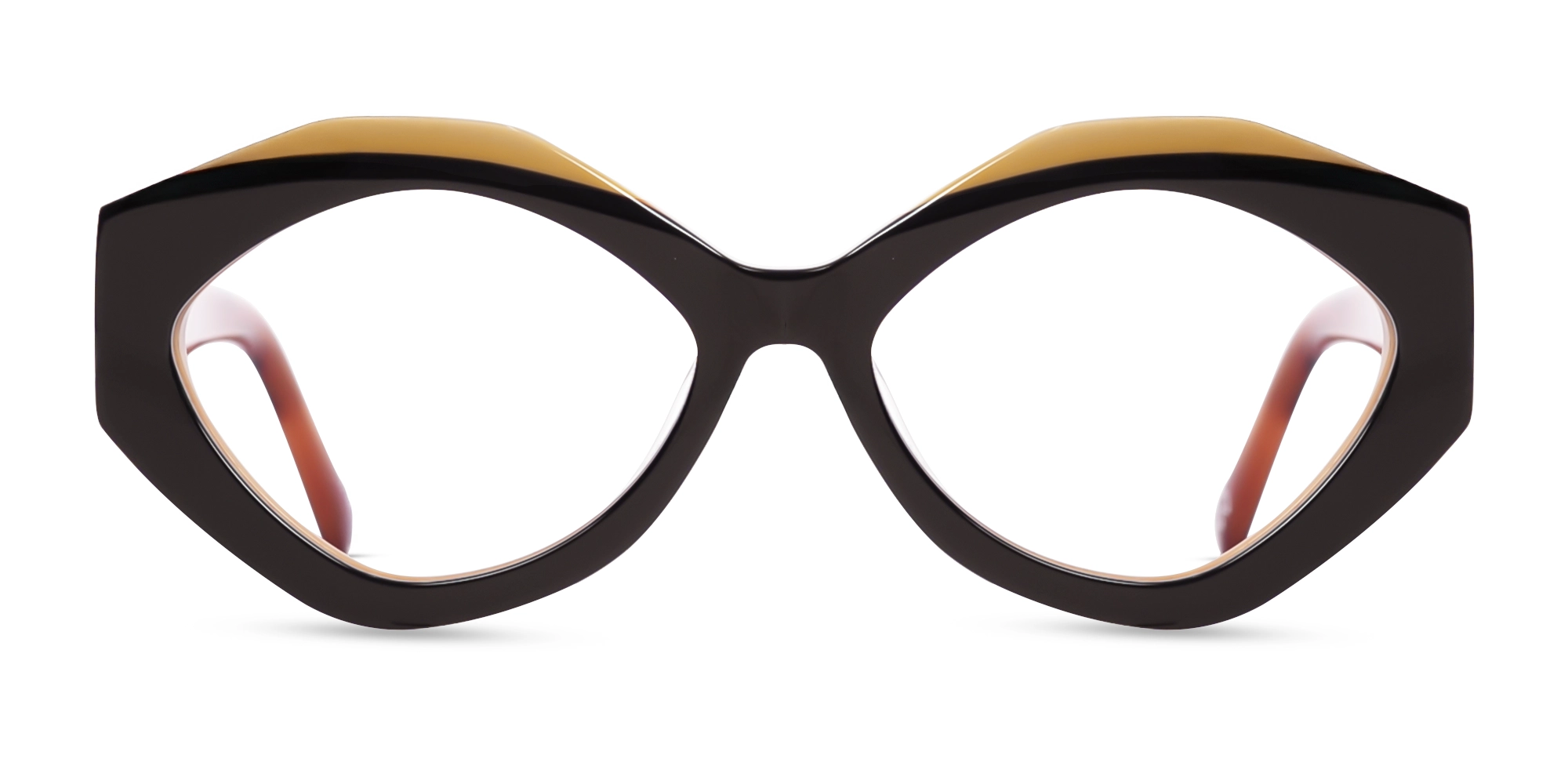 Dark Brown Large Cat-Eye Glasses Dark Brown Large Cat-Eye Glasses