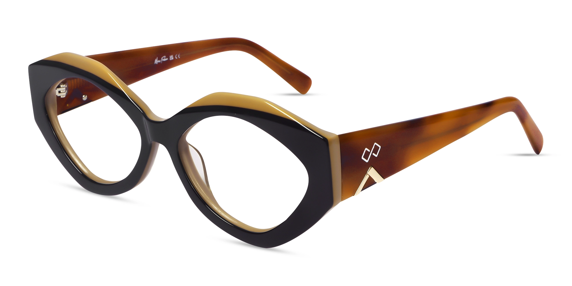 Dark Brown Large Cat-Eye Glasses Dark Brown Large Cat-Eye Glasses