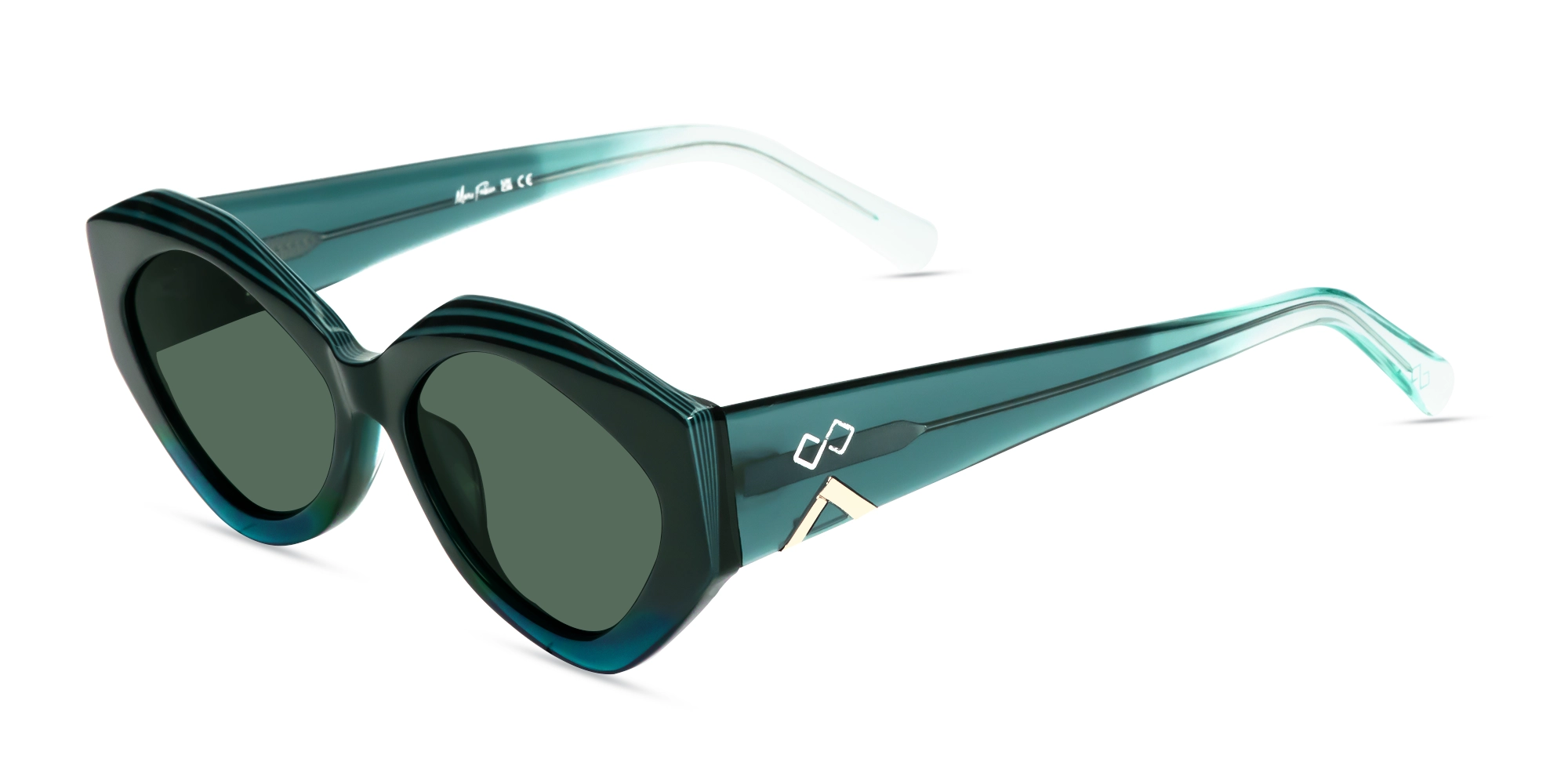 Cat-Eye Frame With Green Tint Sunglasses-3 Cat-Eye Frame With Green Tint Sunglasses-3