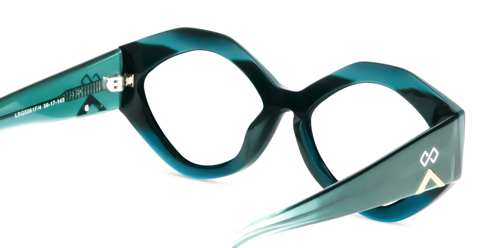 Dark Green Full-Rim Cat-Eye Glasses