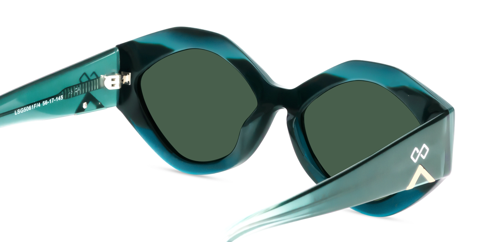 Cat-Eye Frame With Green Tint Sunglasses-5