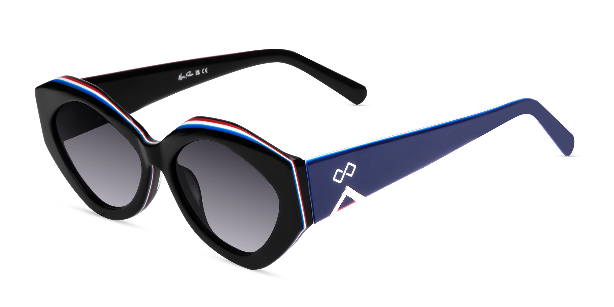 Large Cat-Eye Frame With Grey Gradient Tint-3 Large Cat-Eye Frame With Grey Gradient Tint-3