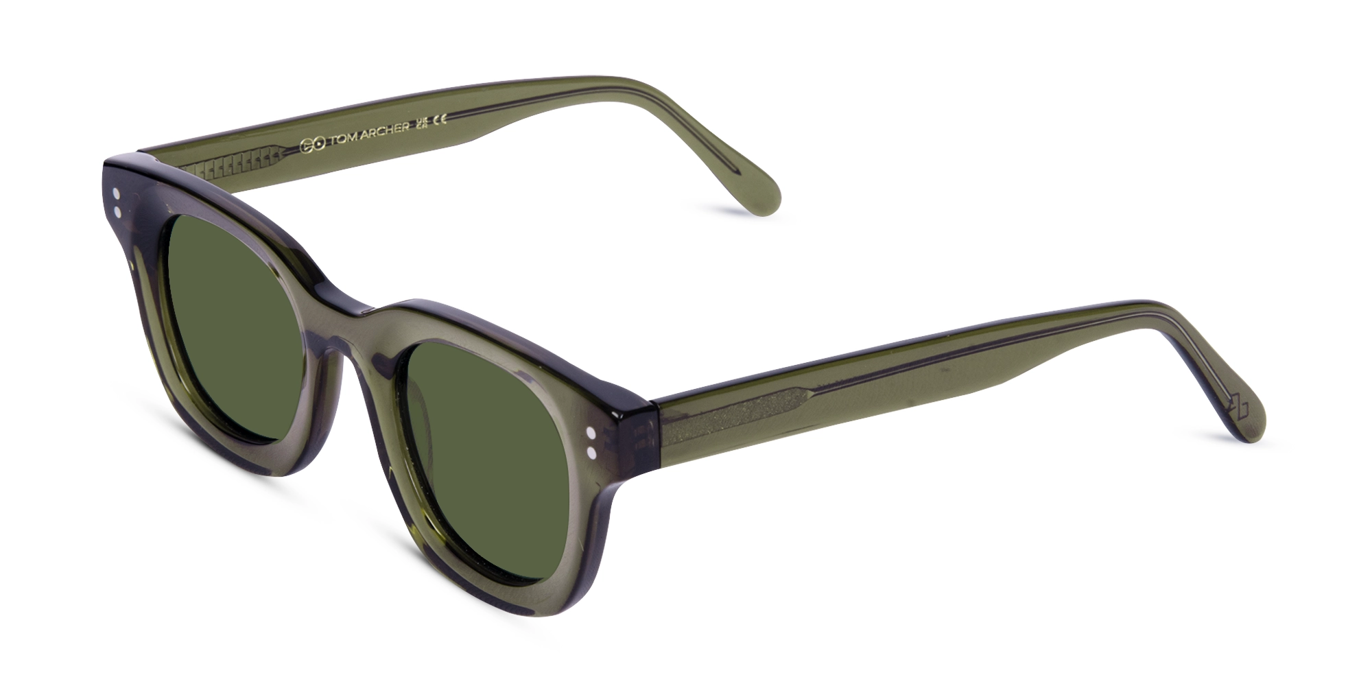 Transparent Green Sunglasses-3