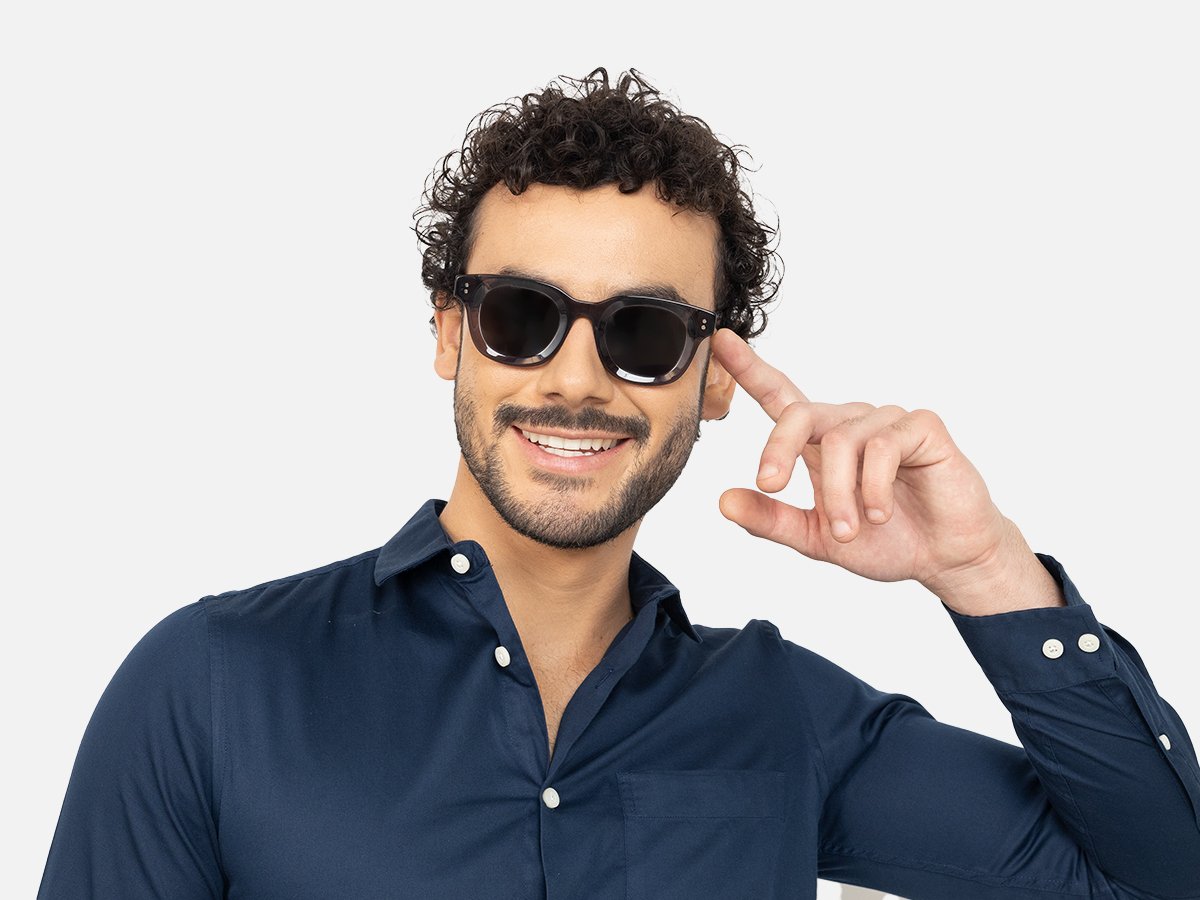 Sunglasses Grey Frame-44