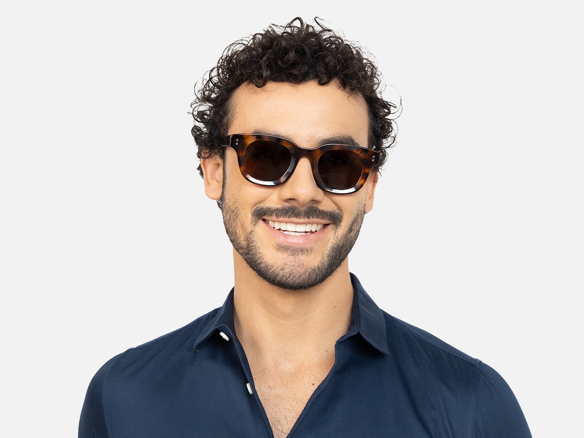 Round Tortoiseshell Sunglasses-41