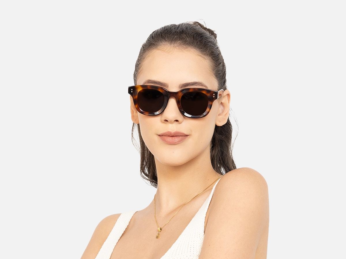 Round Tortoiseshell Sunglasses-51