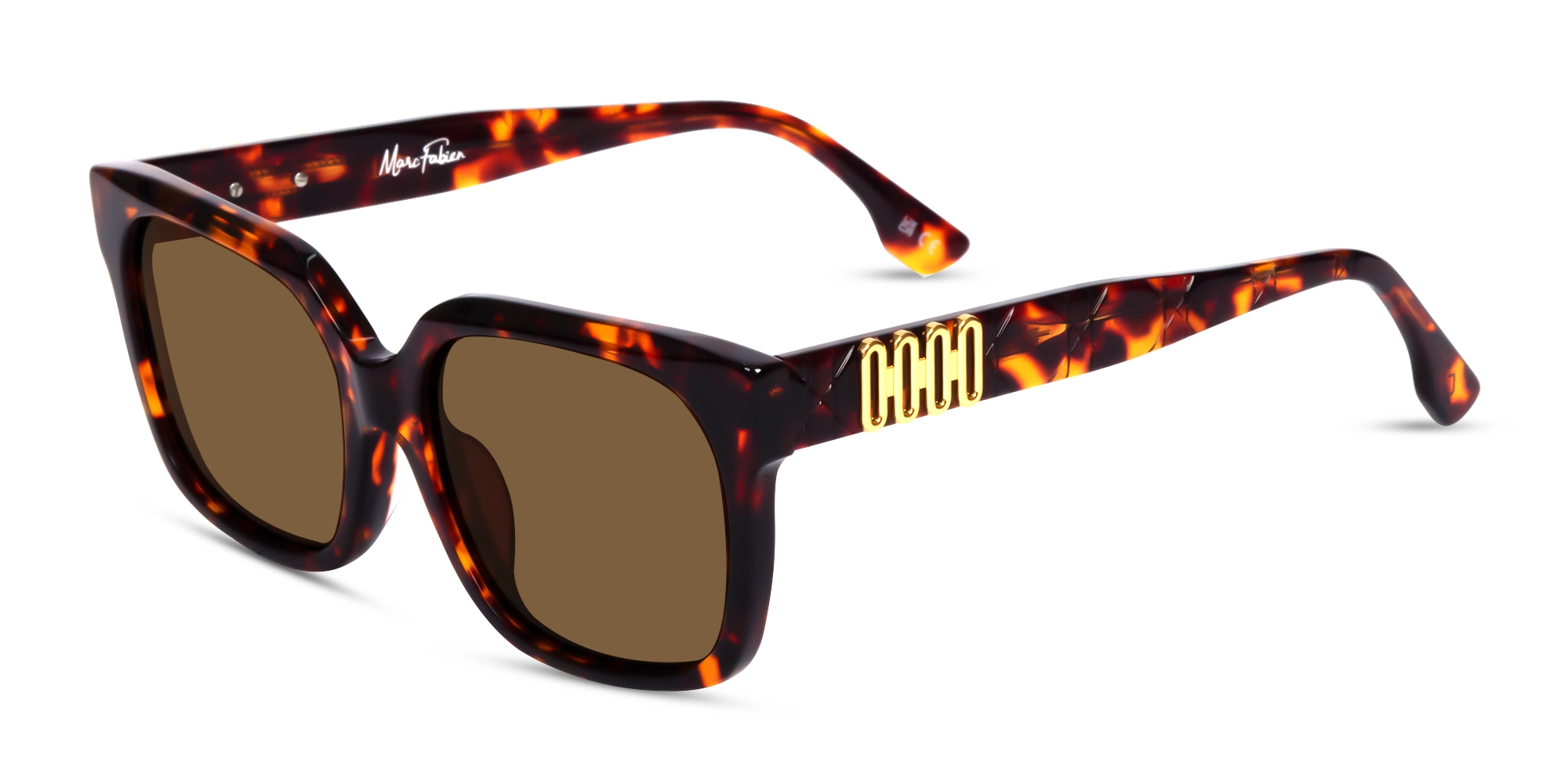 Square Full Rim Dark Grey Tinted Sunglasses