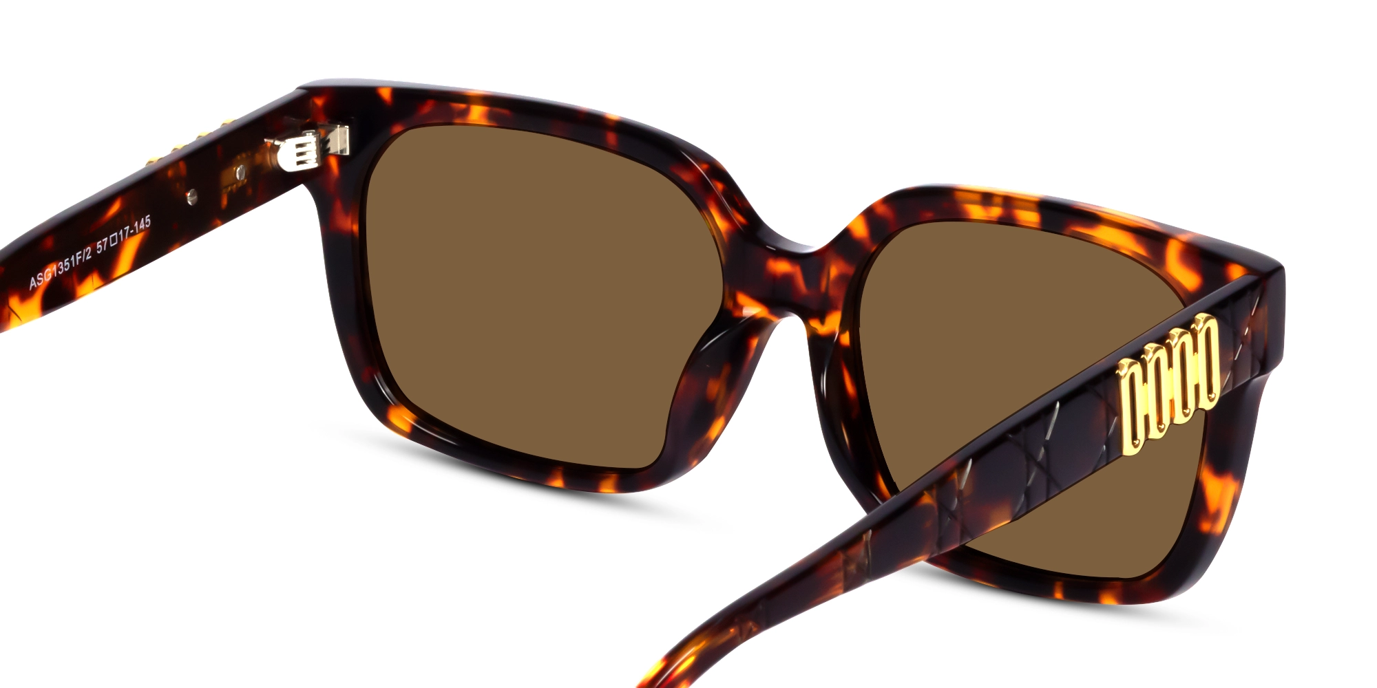 Square Full Rim Dark Grey Tinted Sunglasses