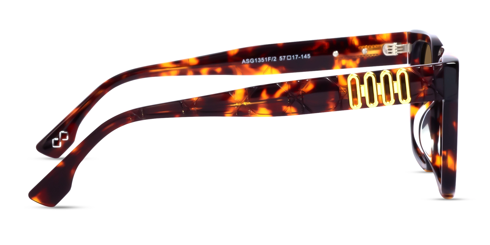 Square Full Rim Dark Grey Tinted Sunglasses