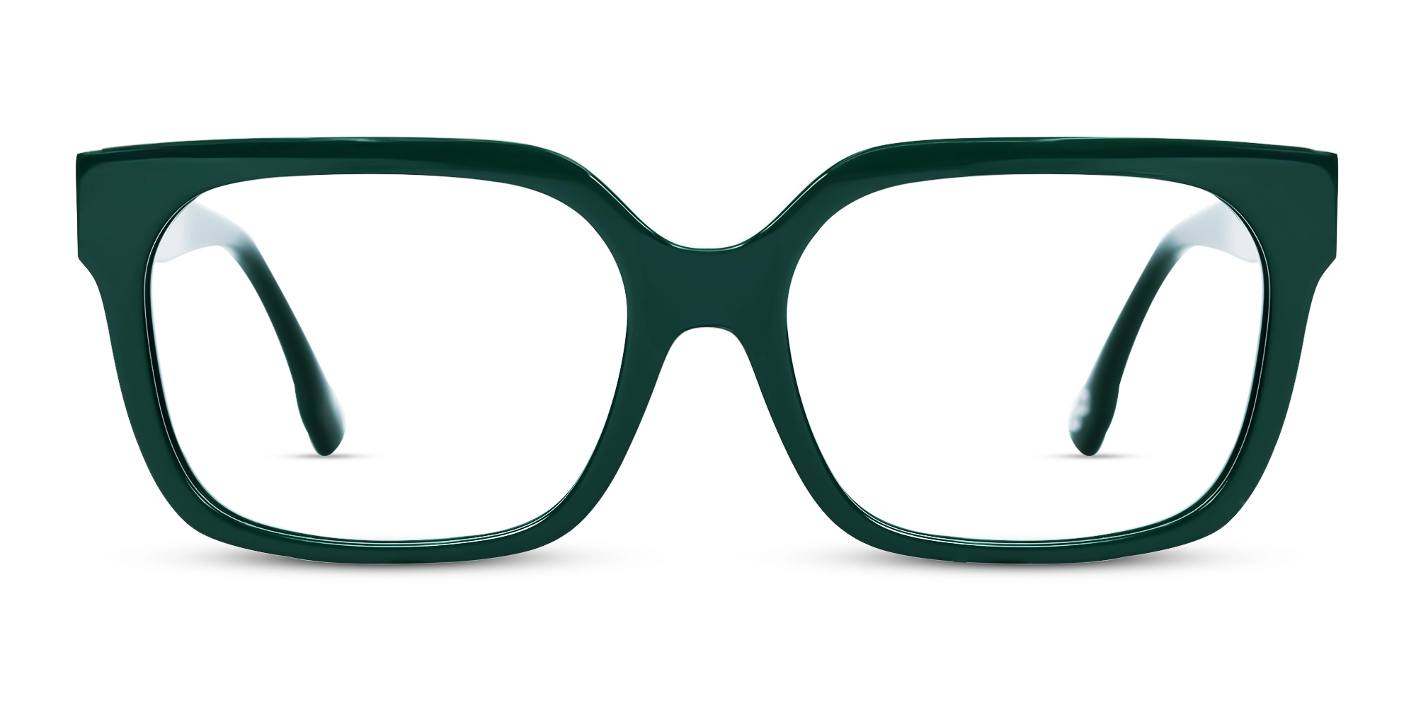 Dark Green Oversized Square Glasses Dark Green Oversized Square Glasses