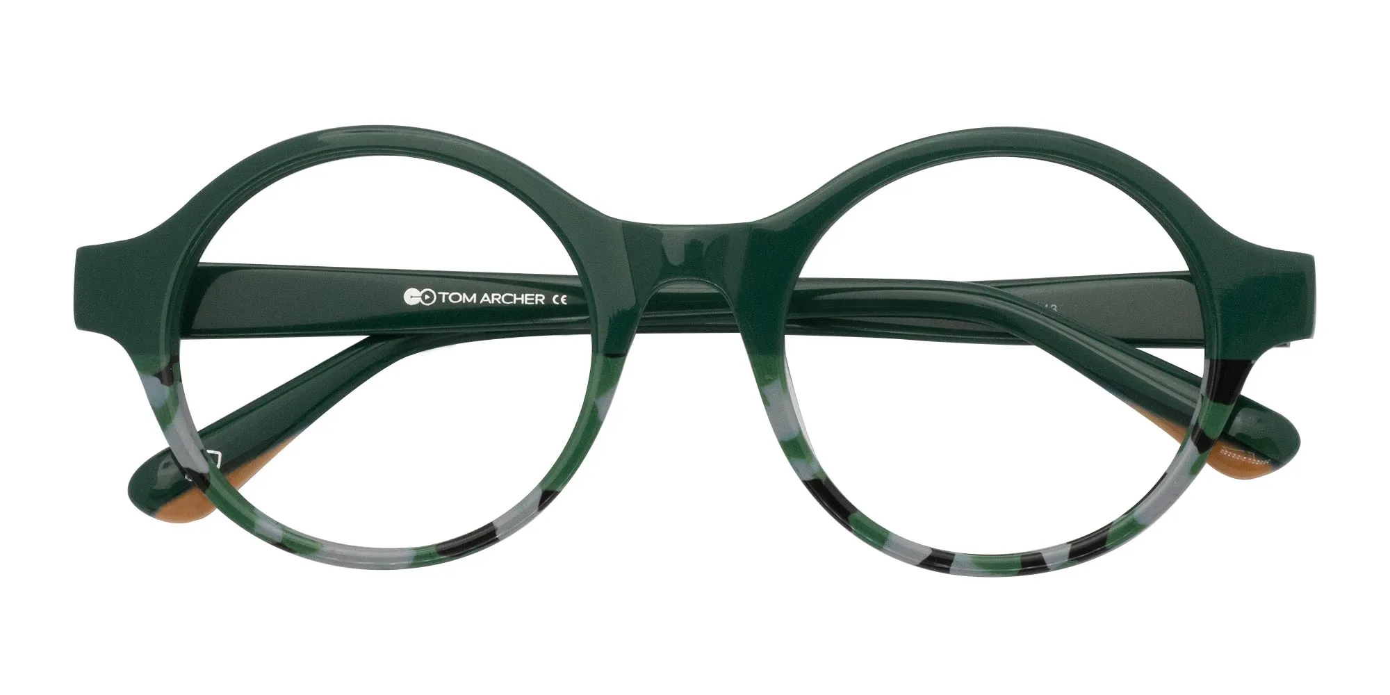 Green Round Glasses Frames-2