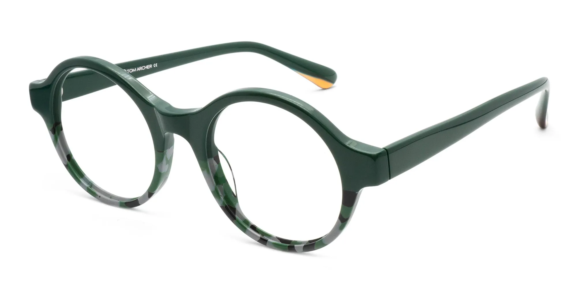 Green Round Glasses Frames-2