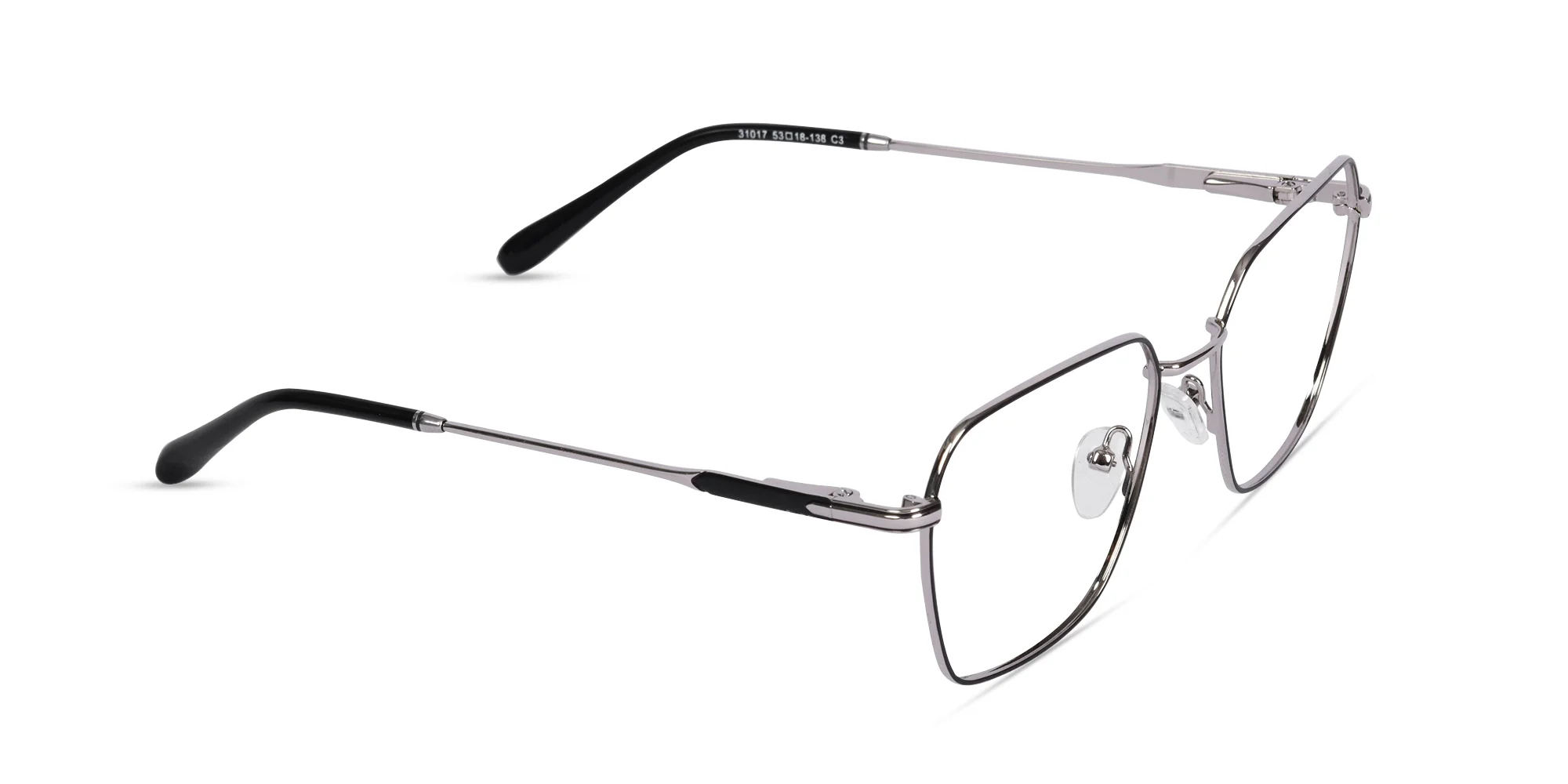 Silver Metal Eyeglass Frames-2
