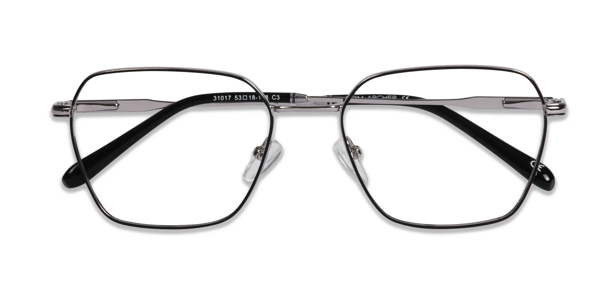 Silver Metal Eyeglass Frames-6