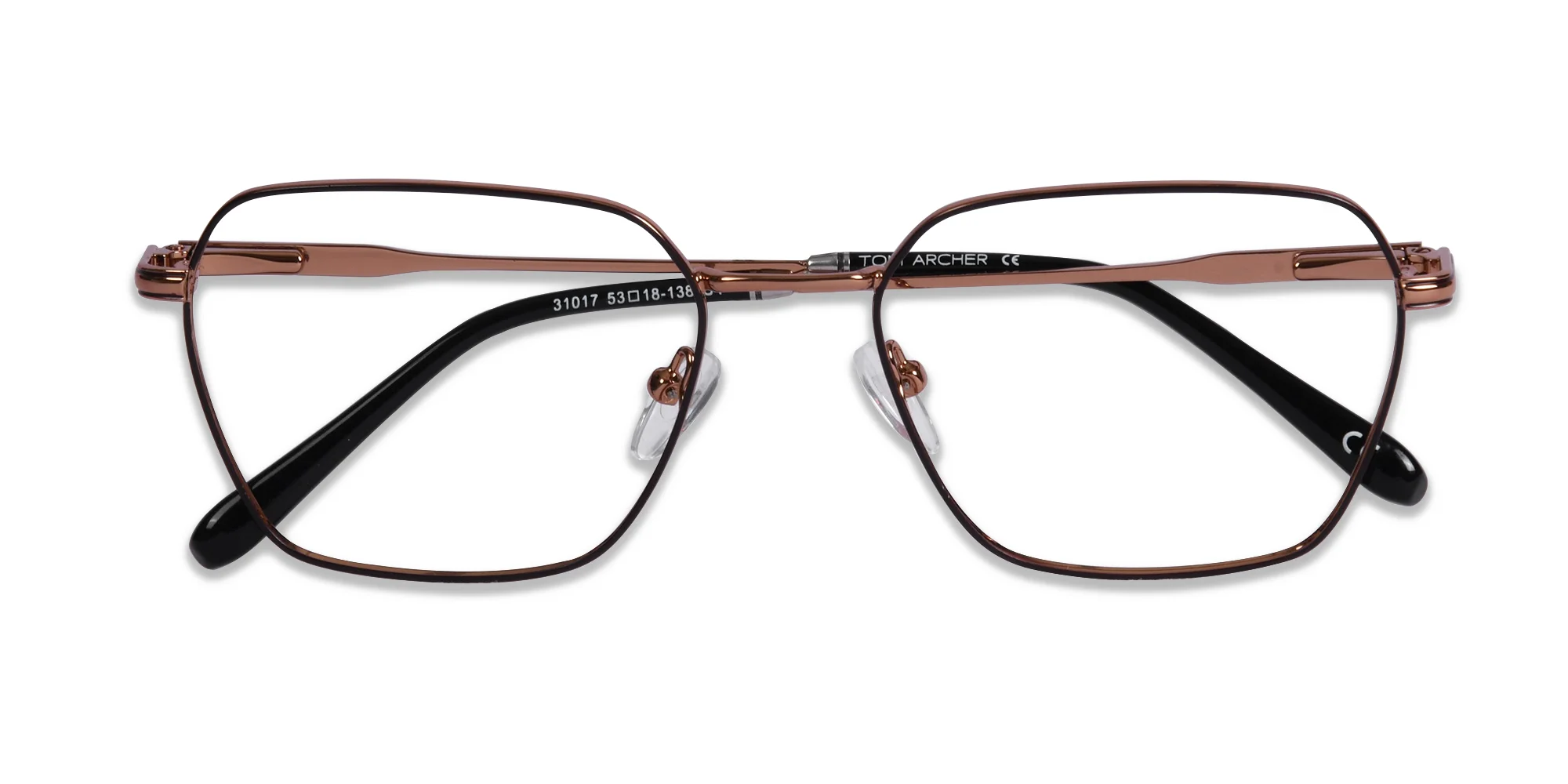 Brown Metal Frame Glasses-6
