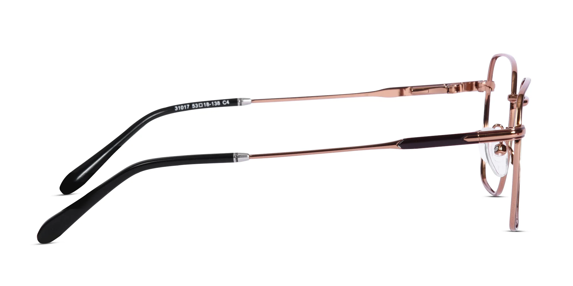 Brown Metal Frame Glasses-4