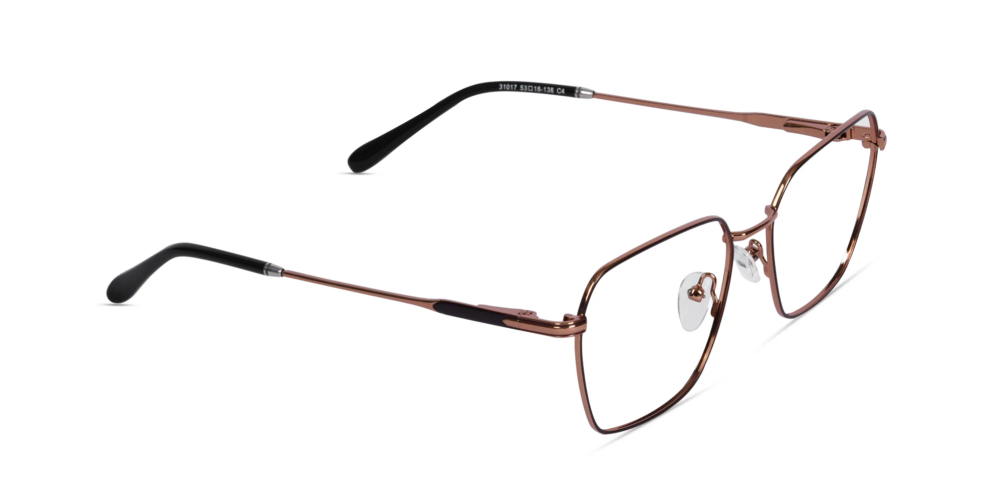 Brown Metal Frame Glasses-2
