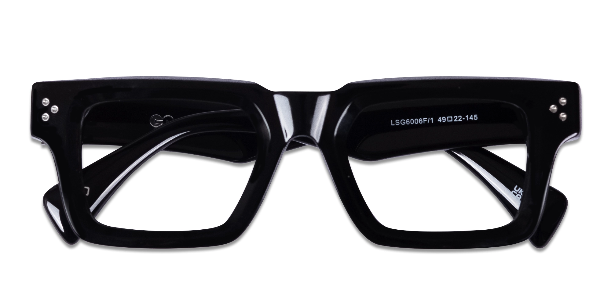 Black Thick Frame Square Glasses