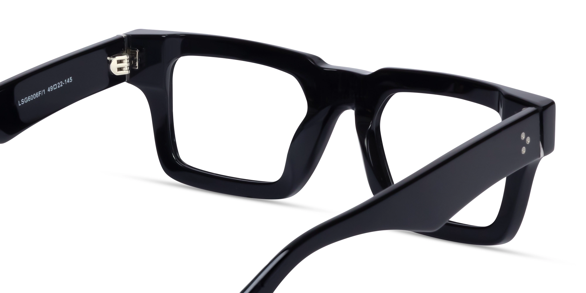 Black Thick Frame Square Glasses