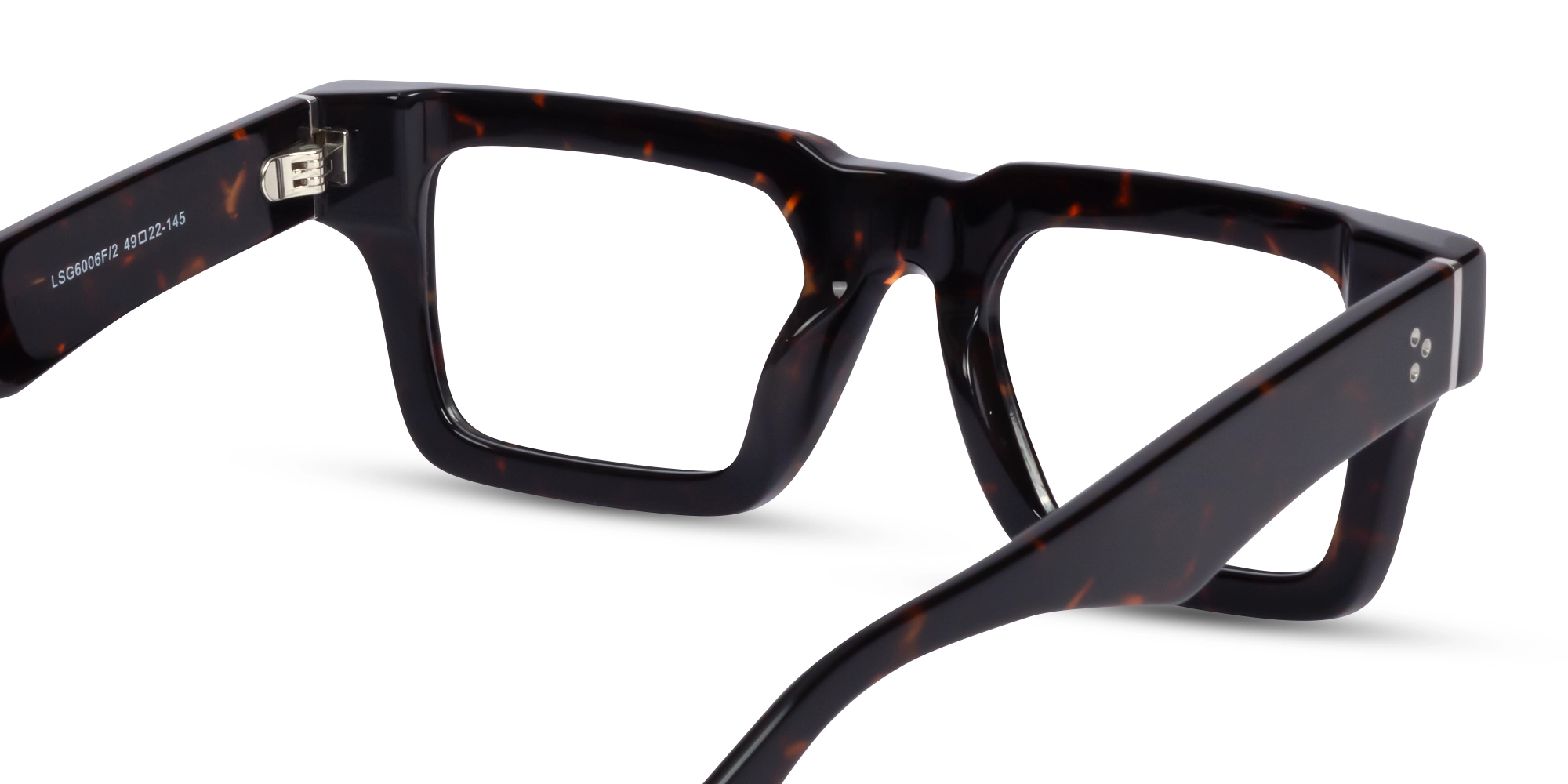 Dark Tortoise Thick Square Glasses