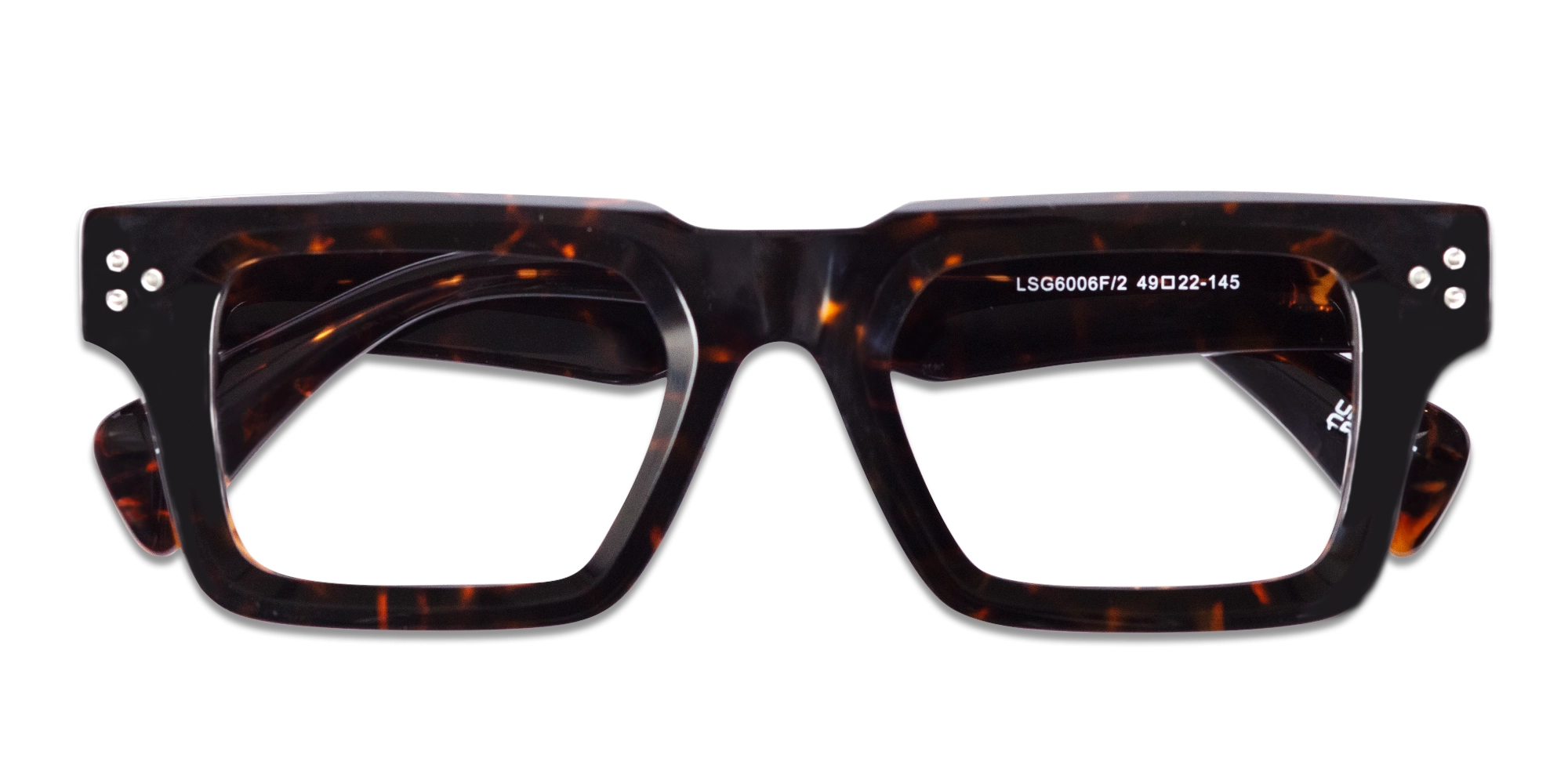 Dark Tortoise Thick Square Glasses