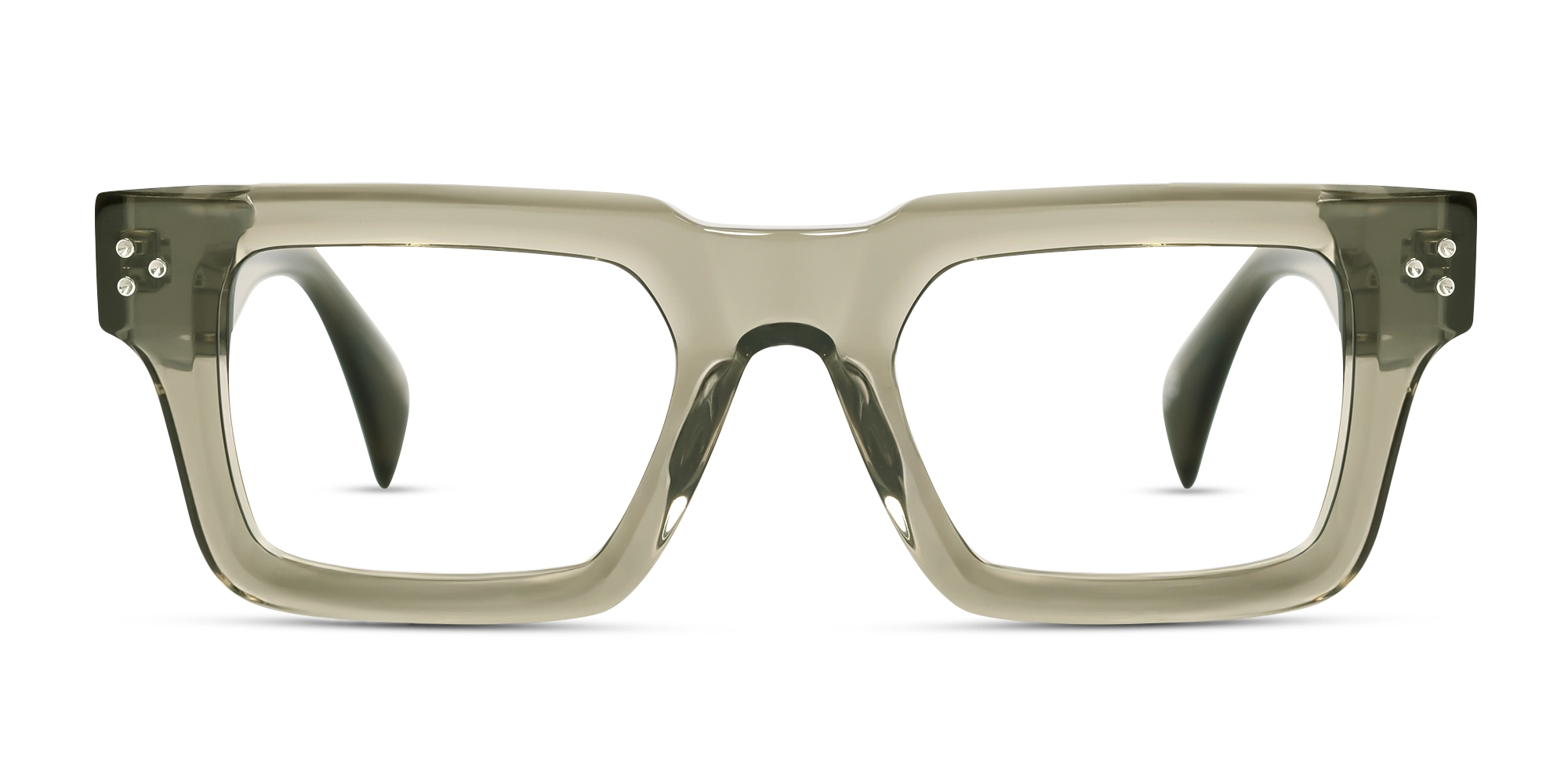 Crystal Clary Sage Thick Square Glasses Crystal Clary Sage Thick Square Glasses