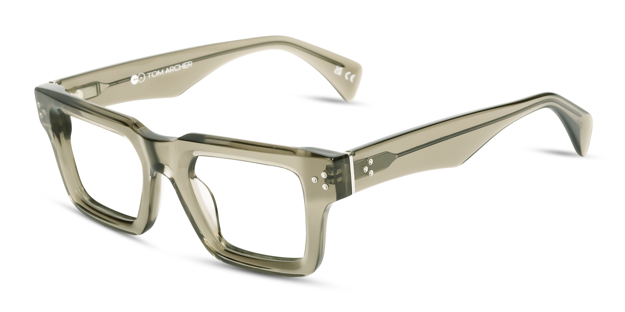Crystal Clary Sage Thick Square Glasses Crystal Clary Sage Thick Square Glasses