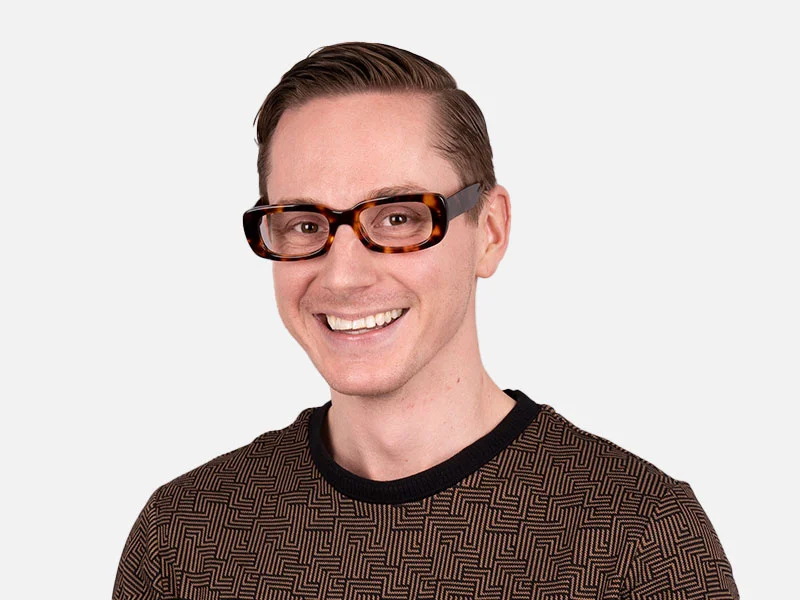 Thick Frame Designer Eyeglasses-2