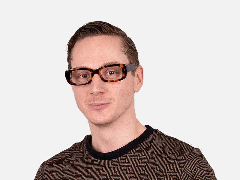 Thick Frame Designer Eyeglasses-2