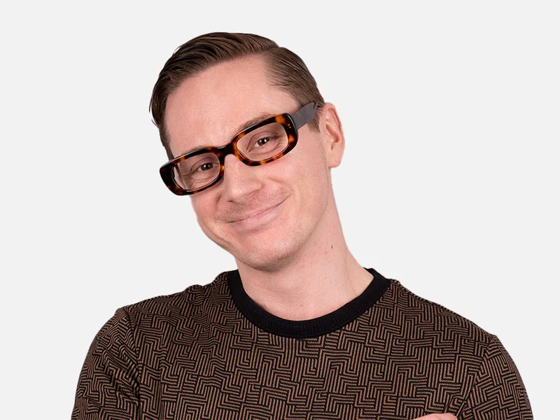 Thick Frame Designer Eyeglasses-2