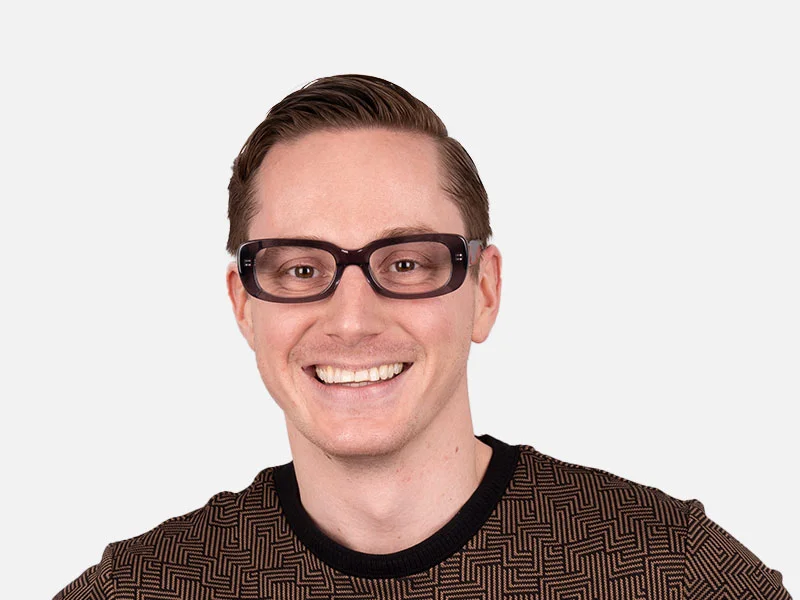 Crystal Gray Rectangular Full Rim Glasses-2