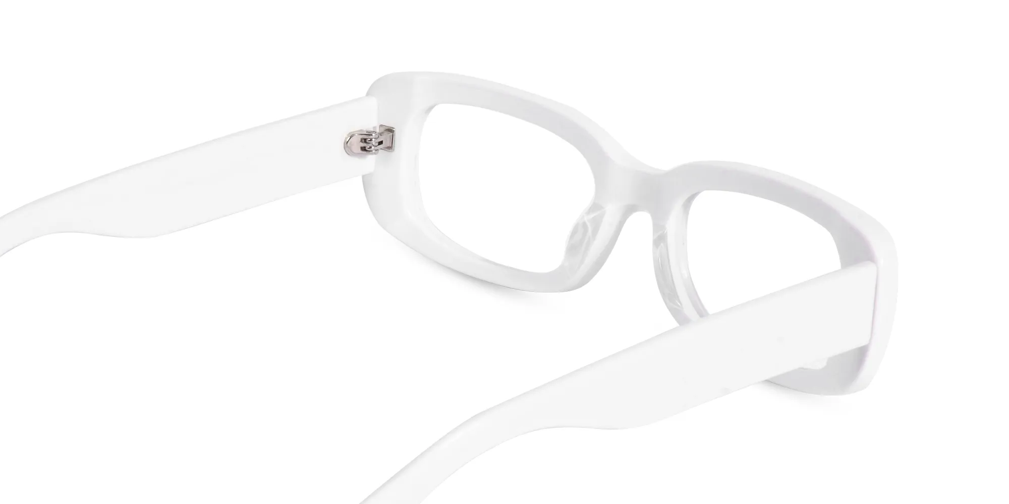 White Frame Glasses-2