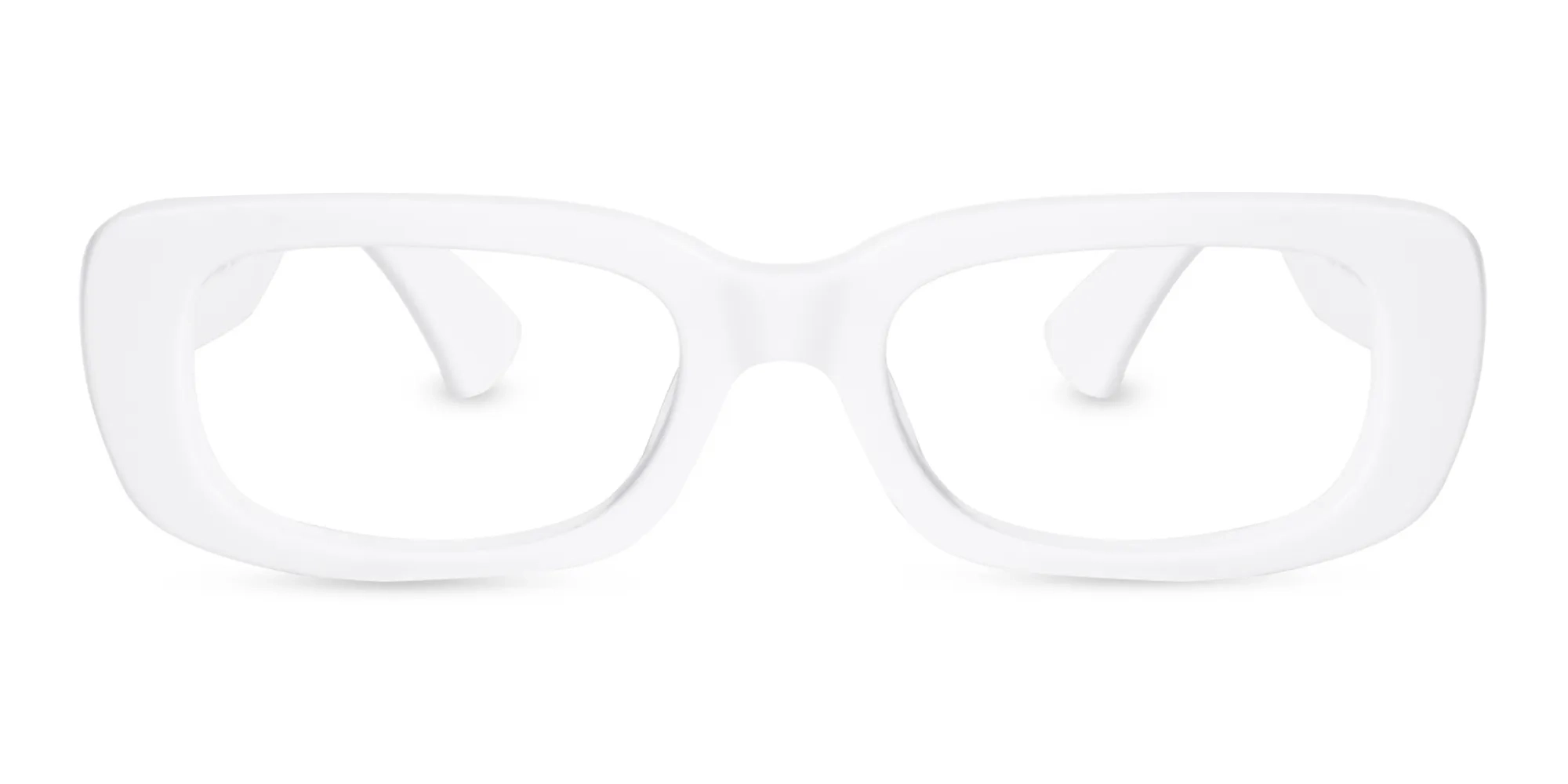 White Frame Glasses-1