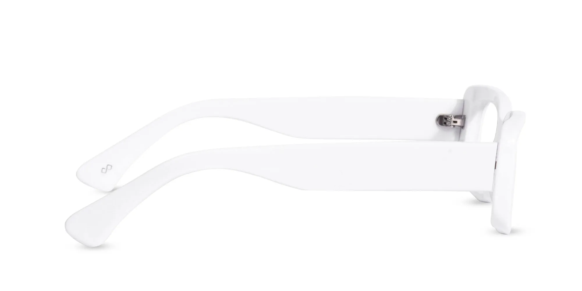 White Frame Glasses-2