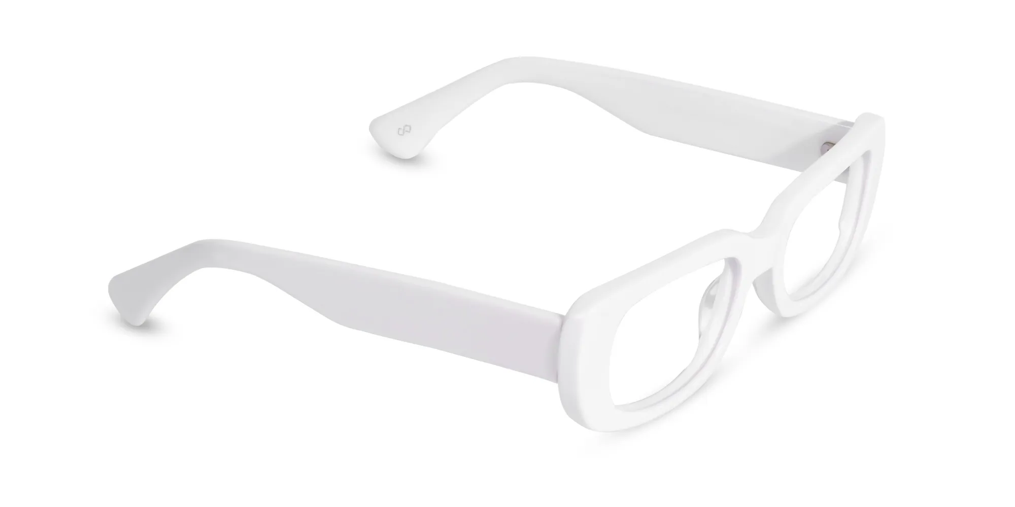 White Frame Glasses-2