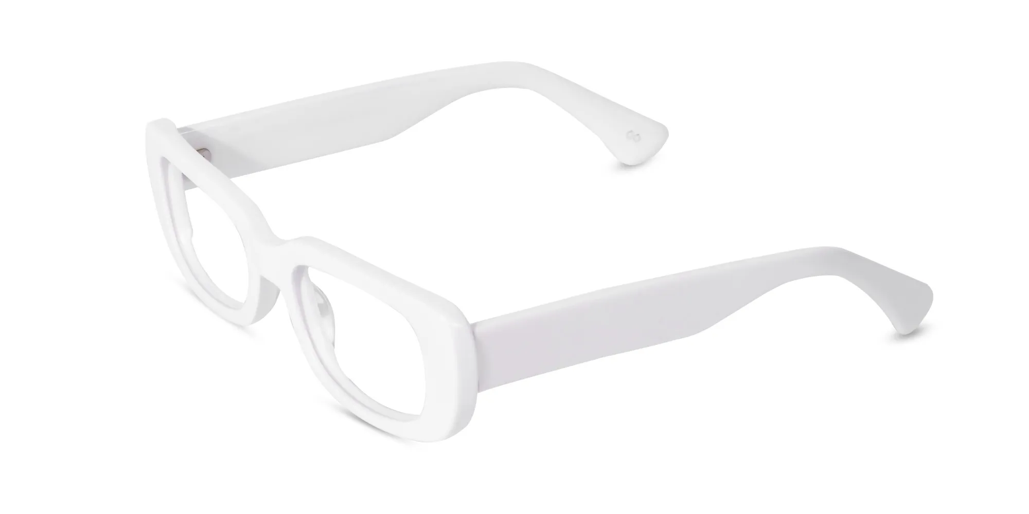 White Frame Glasses-2 White Frame Glasses-2