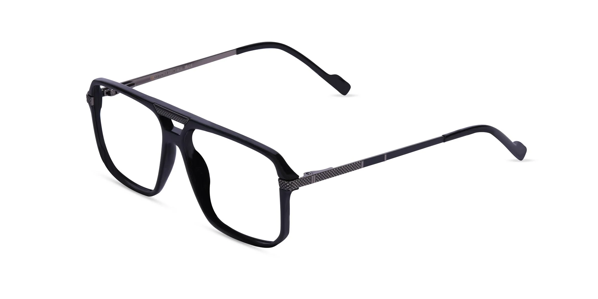 Black Pilot Eyeglasses-3