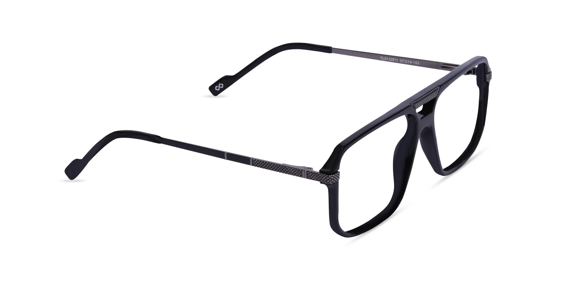 Black Pilot Eyeglasses-2