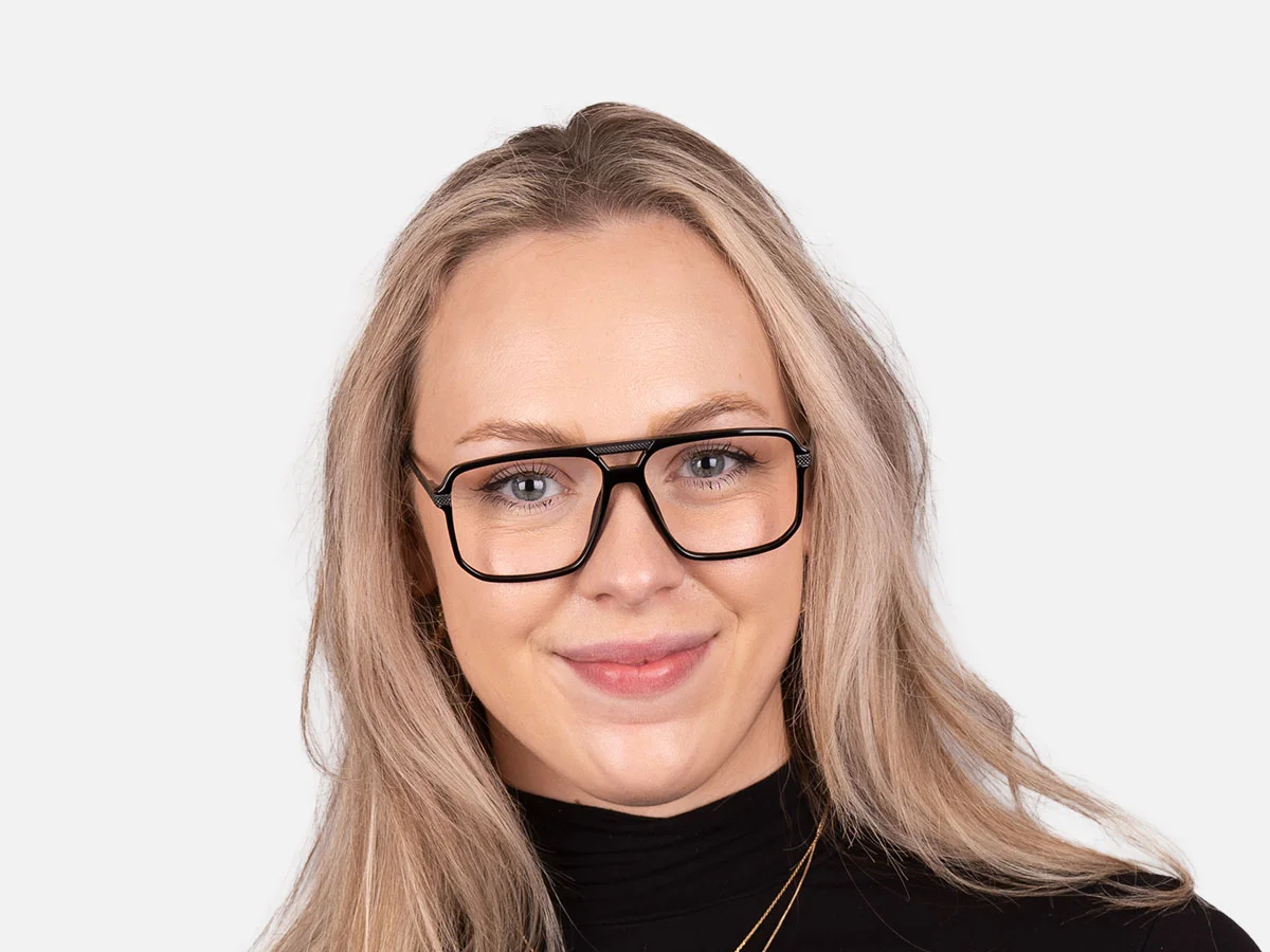 Black Pilot Eyeglasses-7