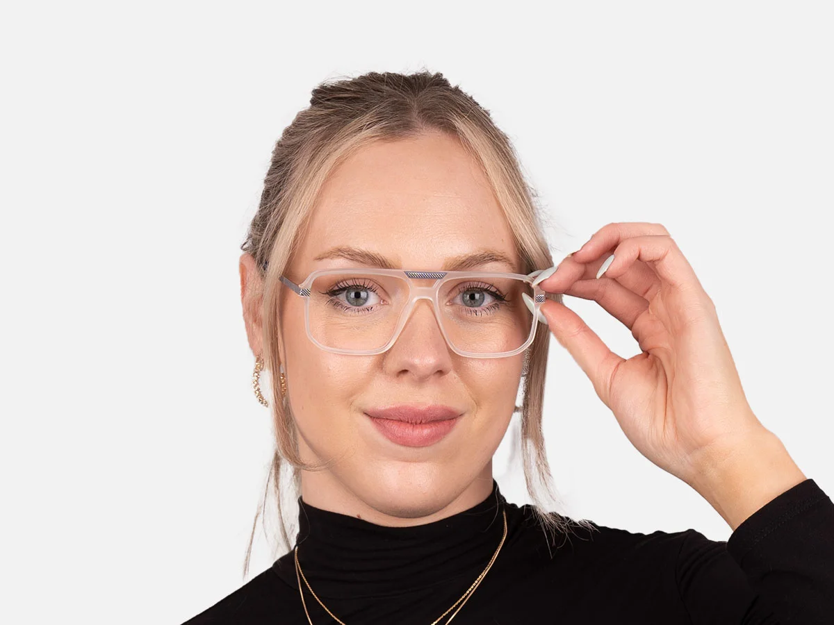 White Pilot Glasses-7