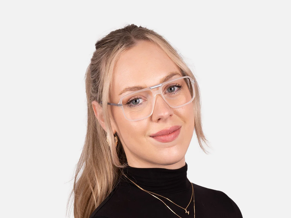 White Pilot Glasses-7