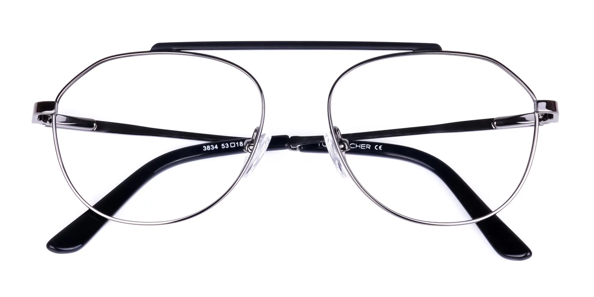 Classic Black Gunmetal Pilot Glasses-2