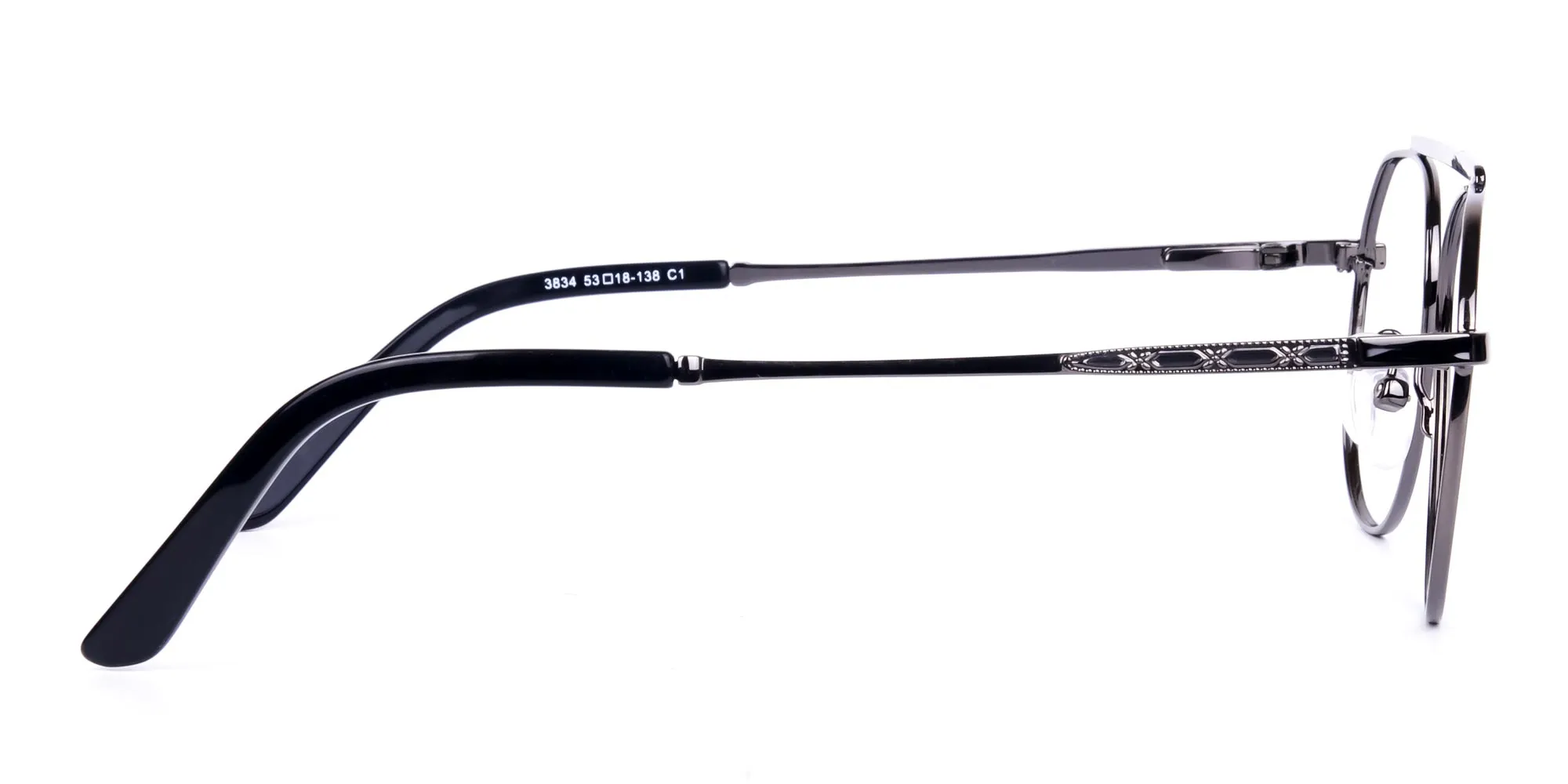 Classic Black Gunmetal Pilot Glasses-2