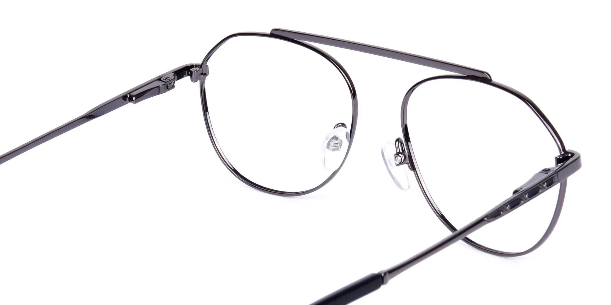 Classic Black Gunmetal Pilot Glasses-2