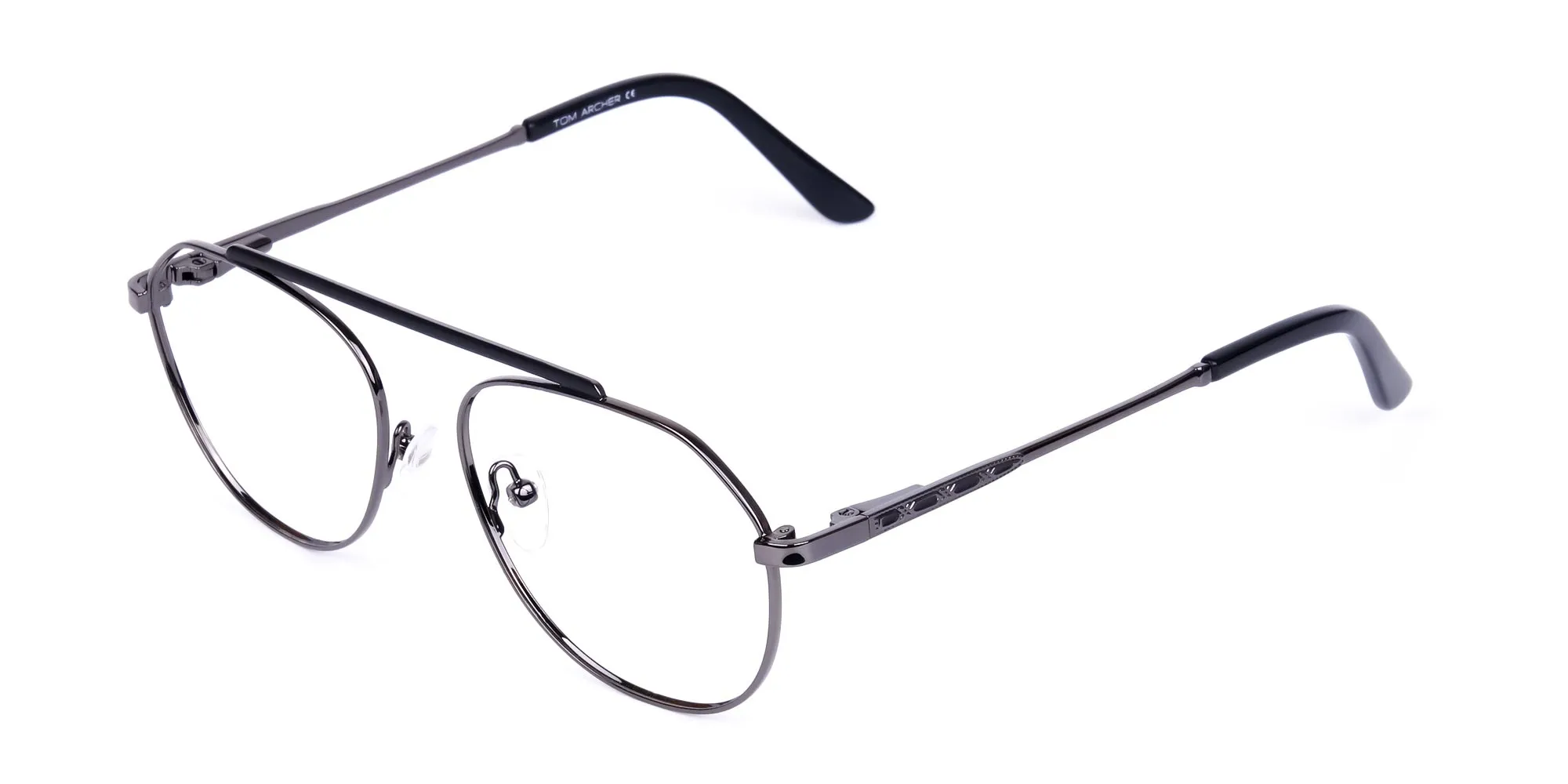 Classic Black Gunmetal Pilot Glasses-2
