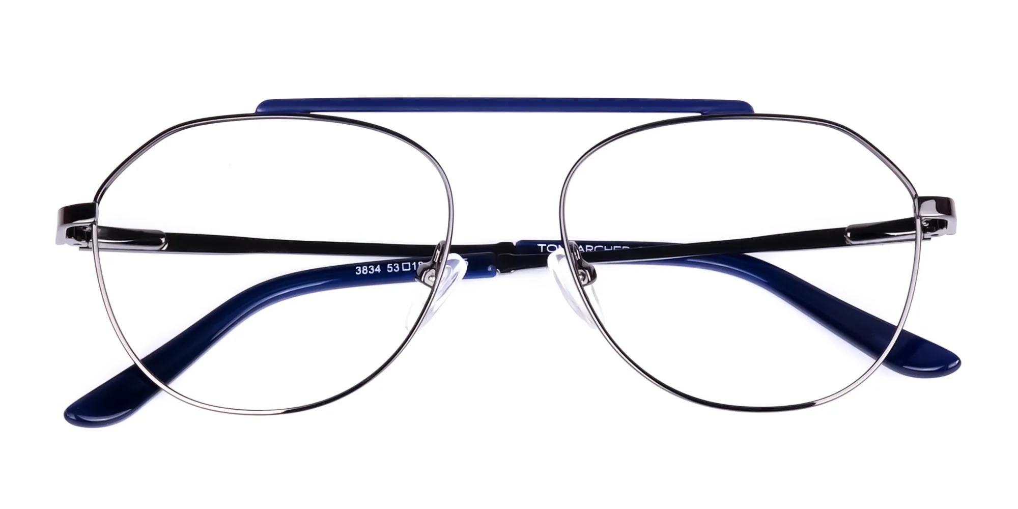Royal Blue Gunmetal Pilot Glasses-2